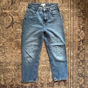 H&M High-Waisted Straight Leg Classic Mom Jeans Sz 4
